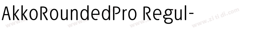 AkkoRoundedPro Regul字体转换
